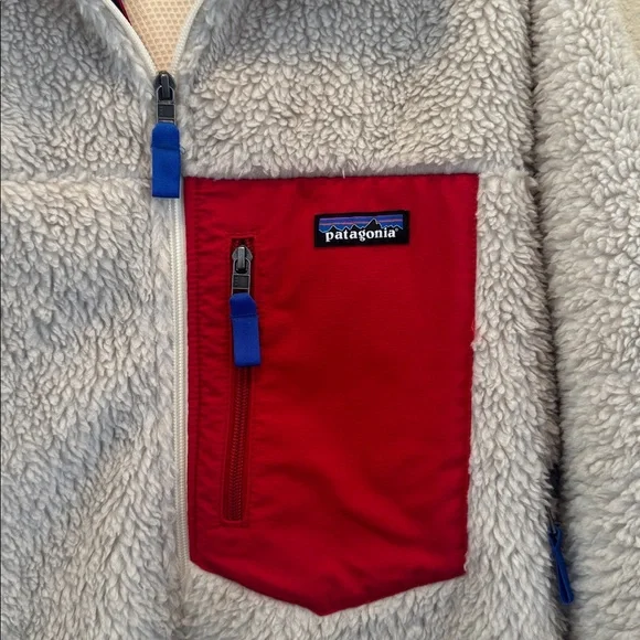 Patagonia Men's Classic Retro-X Jacket Red and Blue - Picture 3 of 8